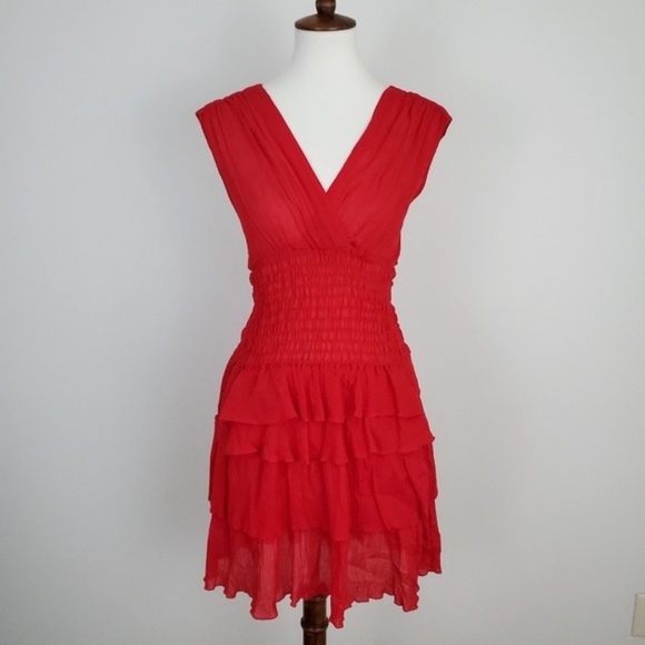 Nanette Lepore Dresses & Skirts - HP🌹 Nanette Lepore Saloon Gal Tiered Ruffle Dress